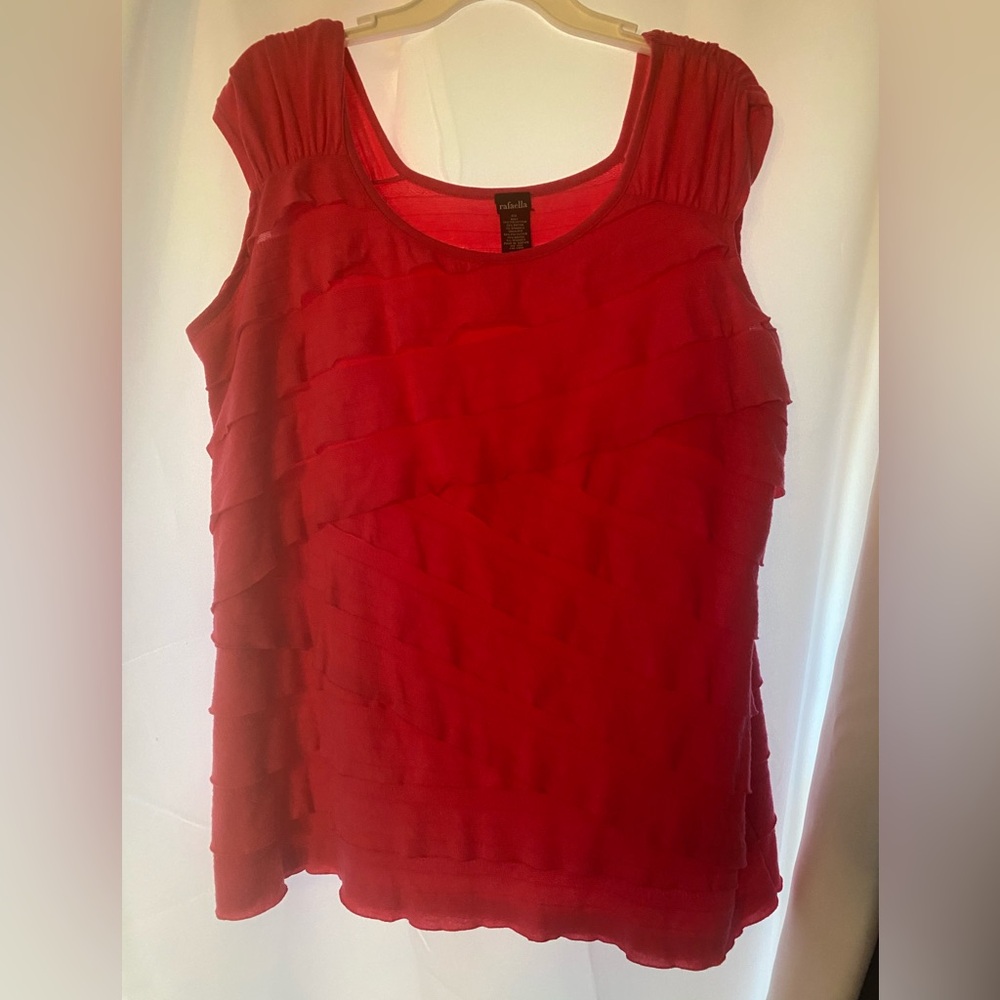 Rafella ruffled top